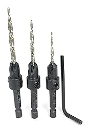 FTG USA Adjustable Wood Countersink Drill Bit Set
