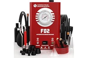 AUTTOPS Smoke Machine Automotive with Pressure Gauge, F02 Pro EVAP Built-in Air Pump, Smoke Leak Detector Tester for Car & All 12V DC Vehicles in Vacuum, Fuel Diagnostic Pipe System, (Oil Not Included)