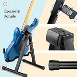 CAHAYA Folding Guitar Stand Universal A-Frame Metal Portable Black view 7