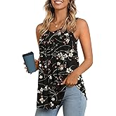 LONGYUAN Women's Tank Tops 2026 Summer Tunics Casual Sleeveless Shirts Ladies Loose Fit Blouses S-4XL