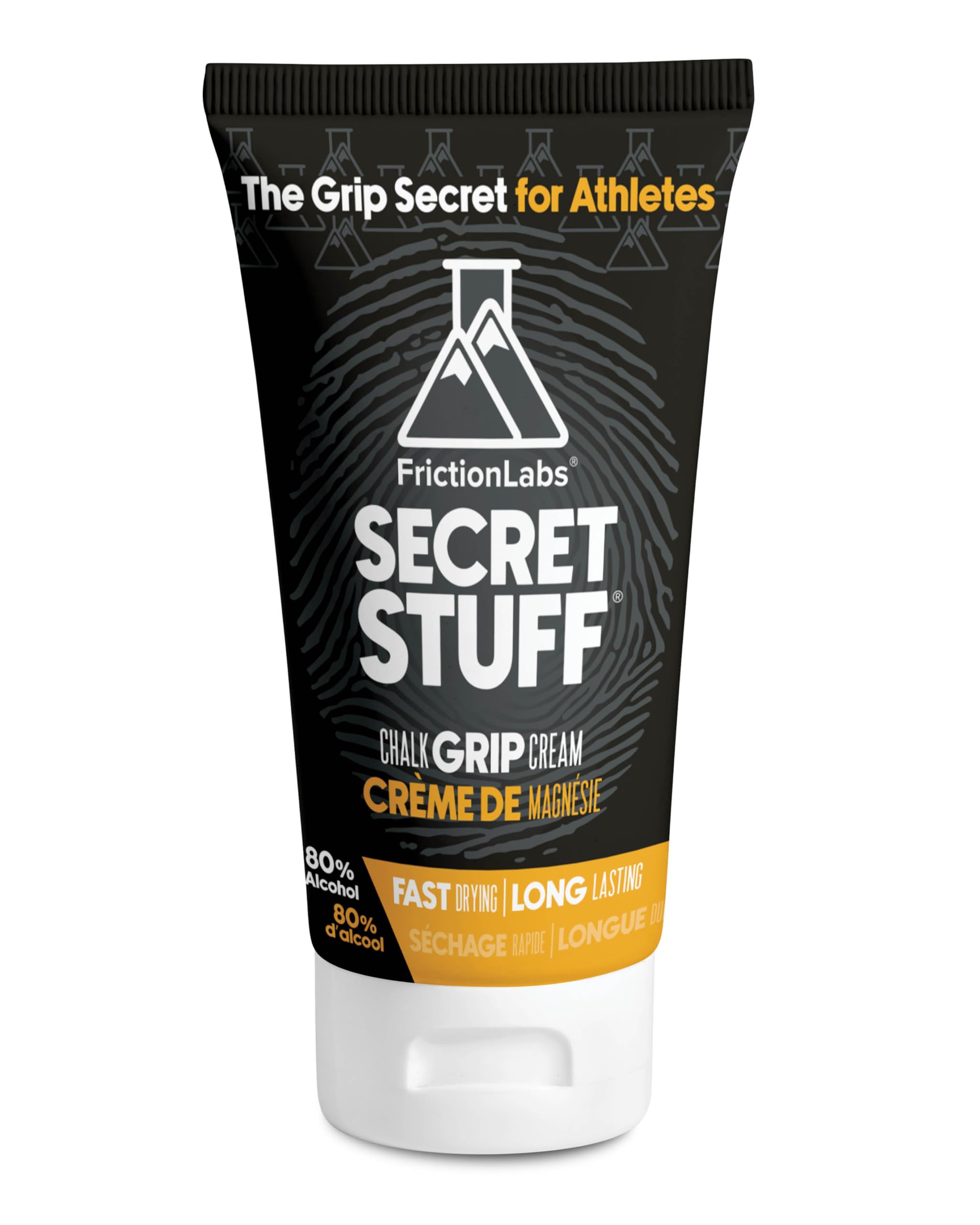 Friction Labs Quick Grip Secret Stuff Liquid Chalk for Athletes - Made in USA - Skin Friendly - Rock Climbing, Weightlifting, Gym, Tennis - Trusted by 100+ Pro Athletes - Best Workout Chalk - 75mL