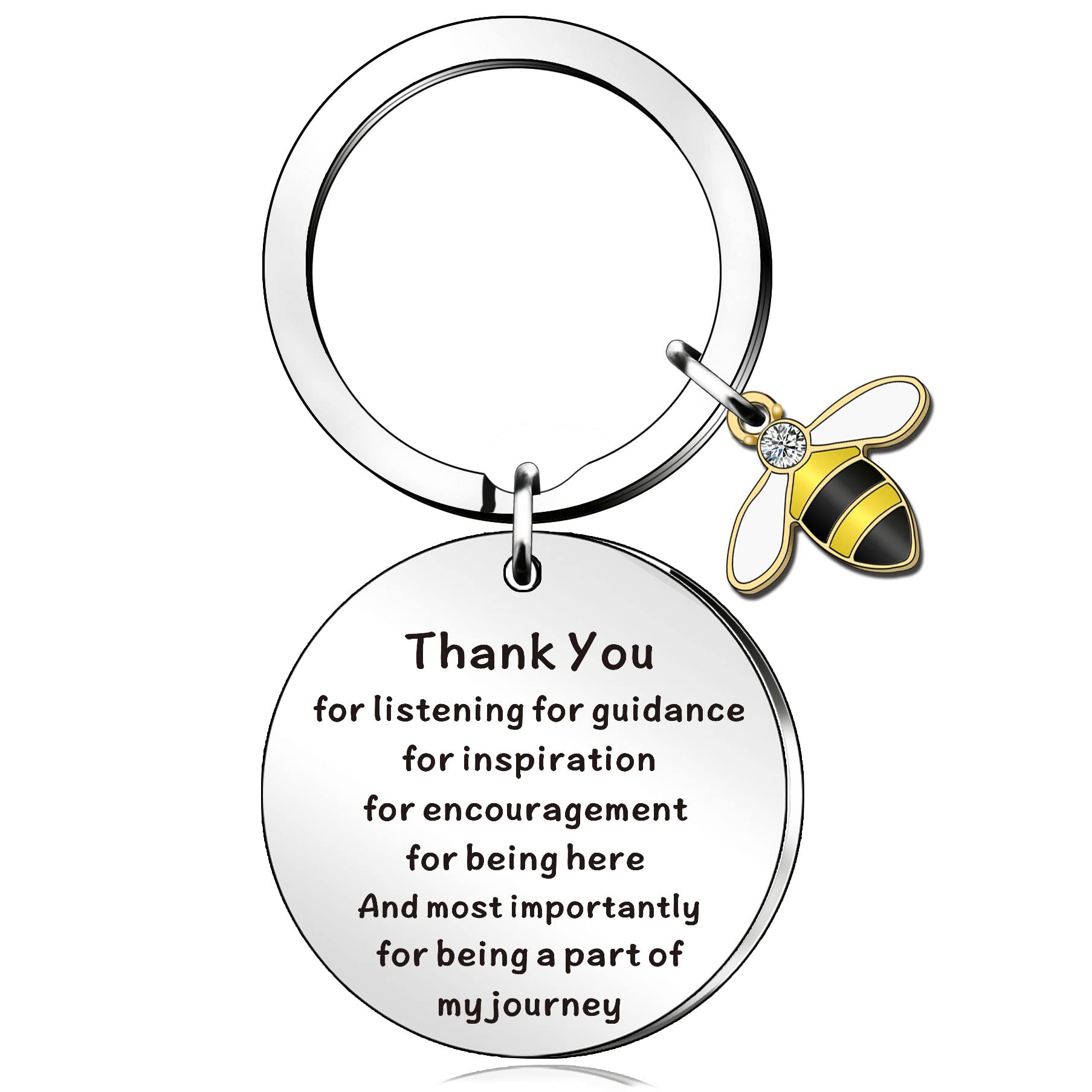 QMVMV Thank You Gifts Thank You for Guidance Keyring Support Gifts Special Teacher Teaching Assistant Mentor Midwife Gifts for Woman Thank You Colleague Keyring