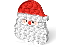 WOPLAGYREAT Christmas Fidget Sensory Toys,Santa Claus Push Bubble Squeeze Toy for Kids Toddler Boys Girls,Figette Gifts Stress Relief Silicone Game Birthday Party Favors Classroom Prize Stocking Stuffers