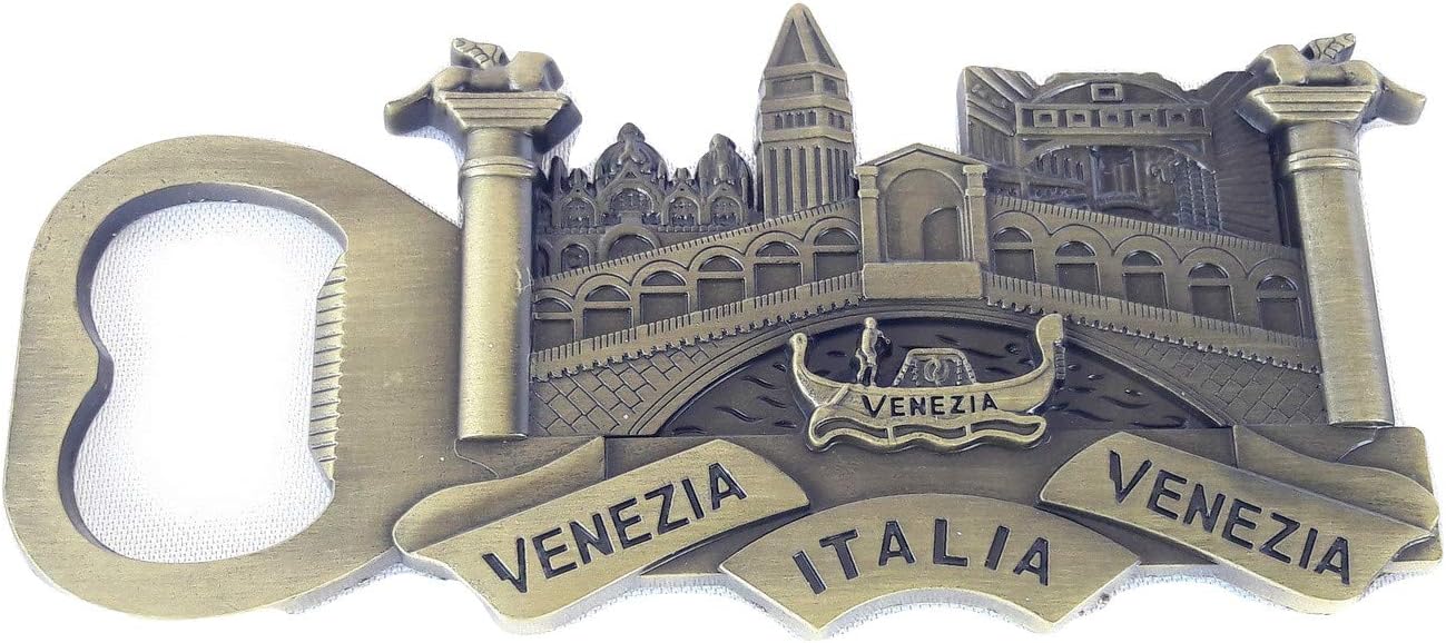 New Souvenir Fridge Magnet Italy Venice Gondola Venezia Rialto Bridge metal