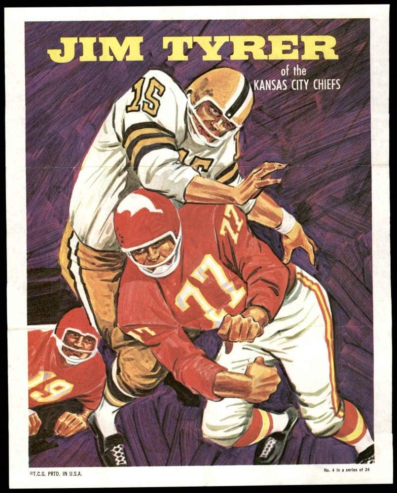1970 Topps 4 Jim Tyrer Kansas City Chiefs (Football Card
