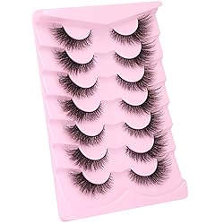 False Lashes Natural Look Fluffy Faux Mink