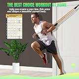 COFOF Resistance Bands Set with Handles, 150 lbs Max, Door Anchor, Ankle Straps view 6