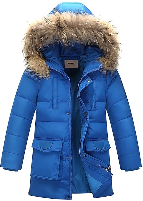 title=ZOEREA Piumino Bambino Invernale Giacca Bambina Piumino lungo Cappuccio Cappotto