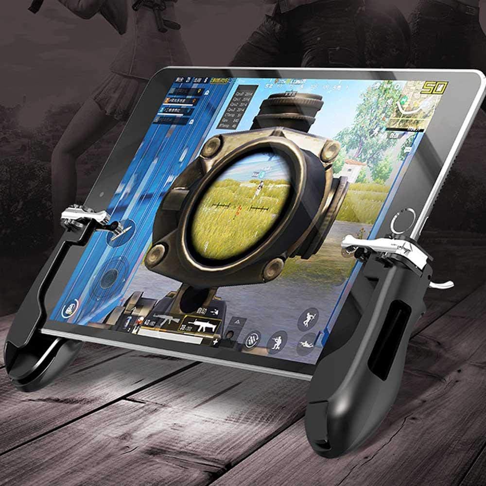 YICHUMY Mobile Game Controller Tablet Grip Mobile Aim Fire Trigger Button for 4~12.9 inch Pad Tablet LB RB Compatible with PUBG/Knives Out/Rules of Survival