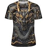 3D Pattern Print T-Shirt with Breathable Cool Lightweight Flexible Easy to Match Diverse and Stylish Casual Wear