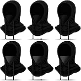 Eurzom 6 Pcs Winter Balaclava Ski Mask for Men Women Warm Fleece Face and Neck Mask Windproof Helmet Hood for Cold Weather