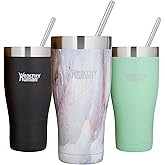 Healthy Human Stainless Steel Tumbler with Straw | Splash Proof Insulated Travel Cruiser Cup | Eco-Friendly Coffee Tumblers with Straws Cleaner & Splash Proof Lid (32oz, Mirage)