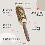 Olivia Garden Expert Blowout Speed Gold Brown 45 Ceramic Round Brush view 6