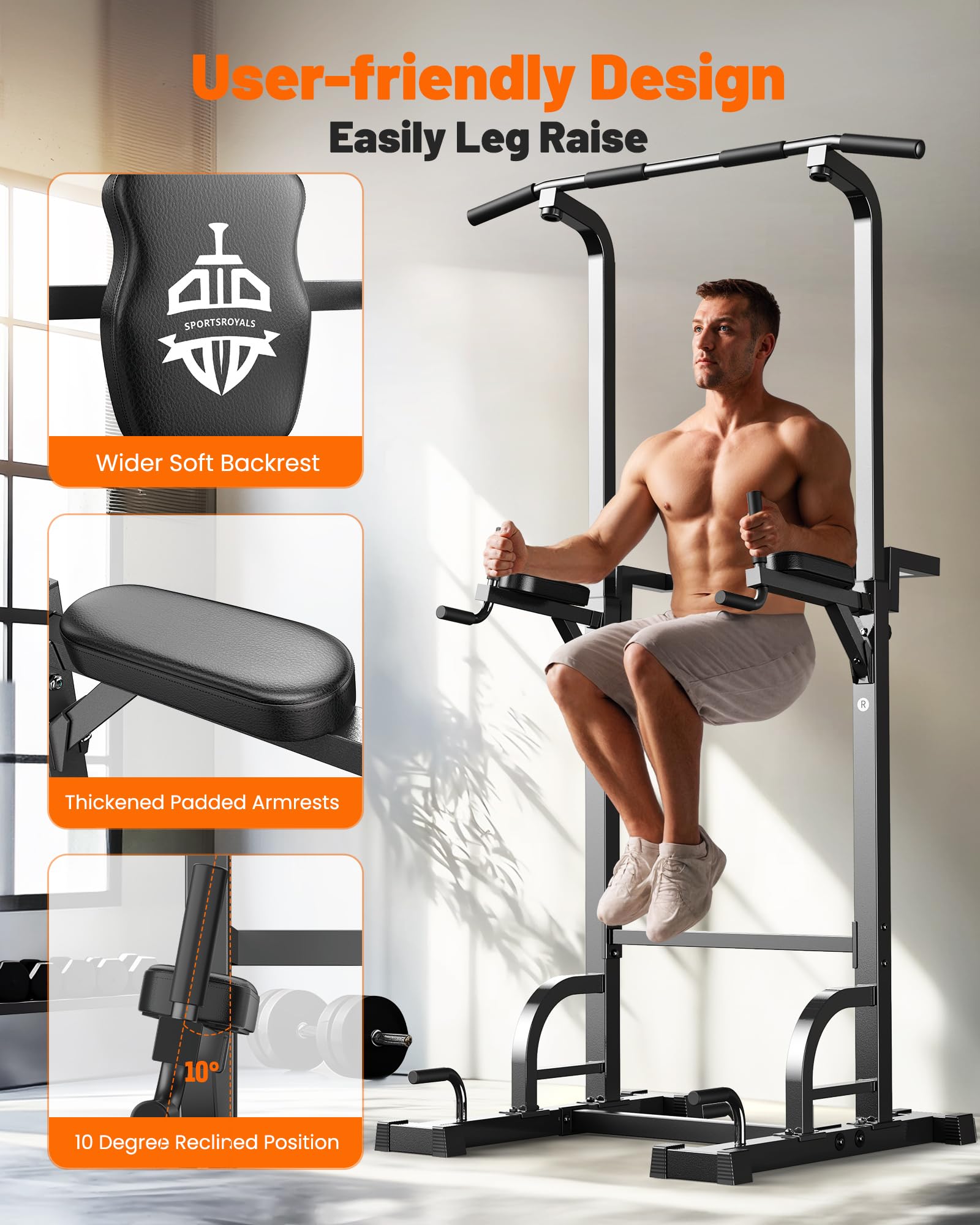 Power Tower Dip Station