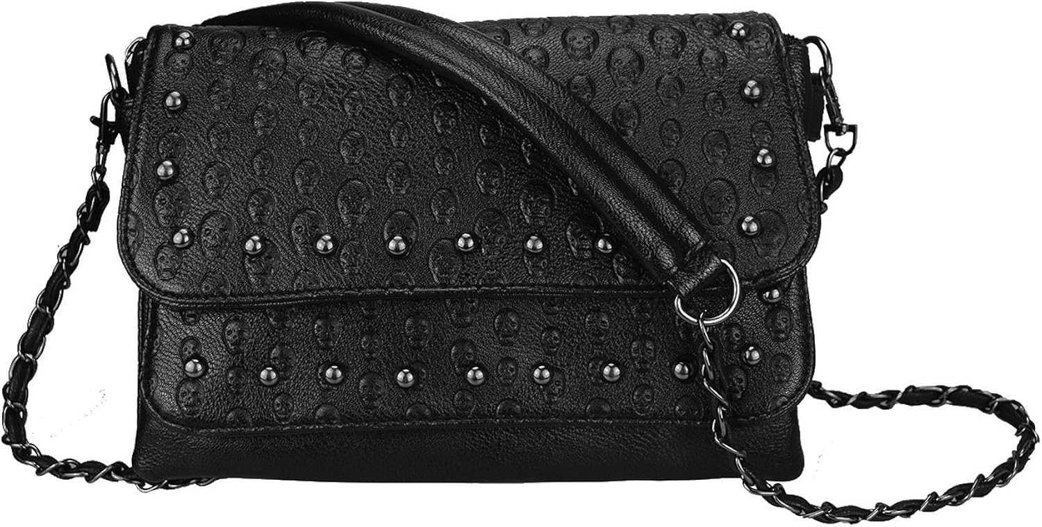 black rivet purse