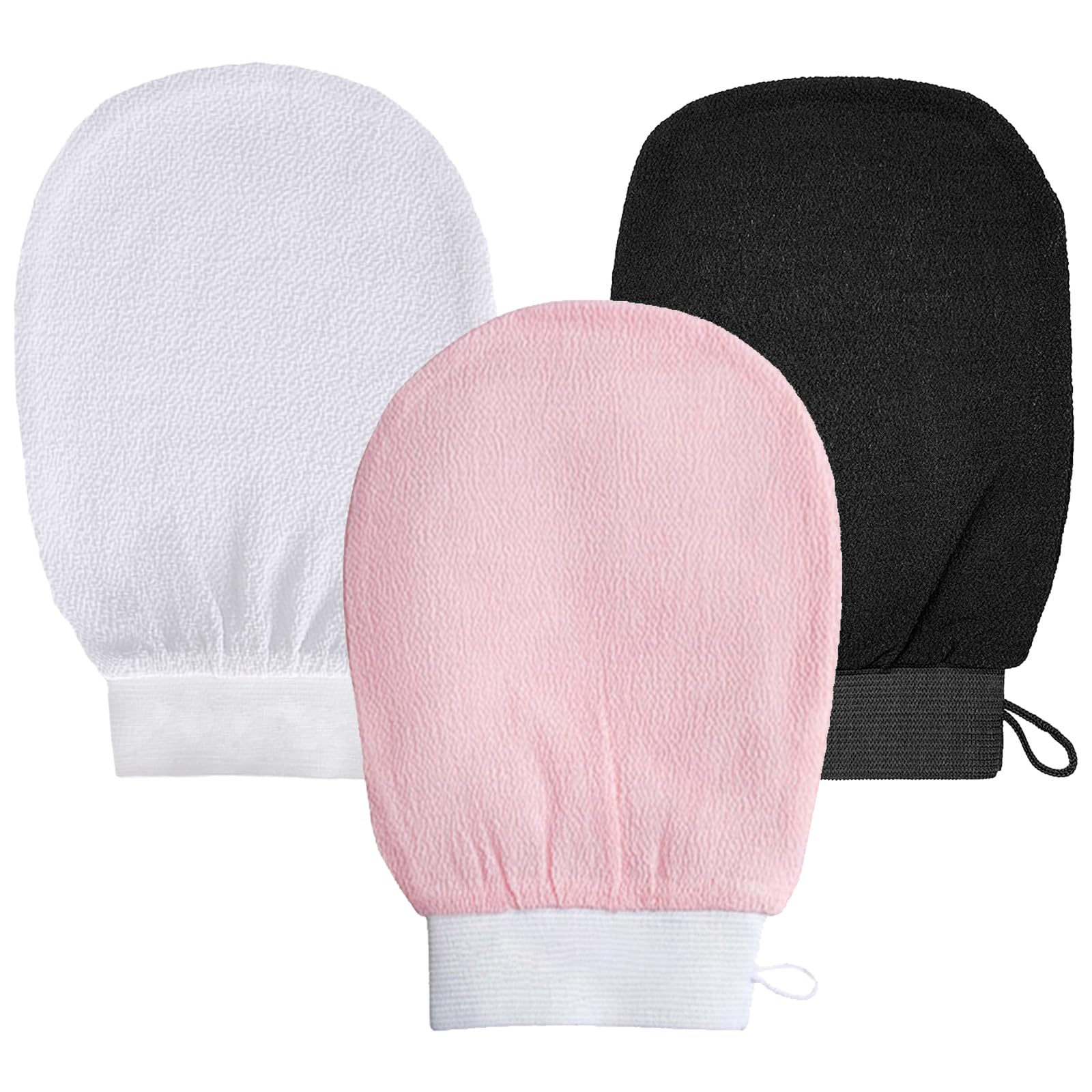 DKDDSSS 6 Pcs Exfoliating Gloves Exfoliating Mitt, Shower Gloves, Body Scrub Glove, Exfoliation Scrubbing Mitt, Body Exfoliator Mitts, Body Scrub Gloves, Body Scrub Mitt, Bath Gloves Exfoliating