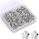 400 PCS Silver Star Beads - Star Spacer Beads & Charms for Bracelets & DIY Jewelry Crafts
