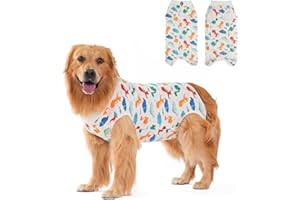 DoggieKit Dog Surgery Recovery Suit, Anti-Licking Postoperative Shirt for Female Spay Male Neuter, Breathable Onesie Soft Bod