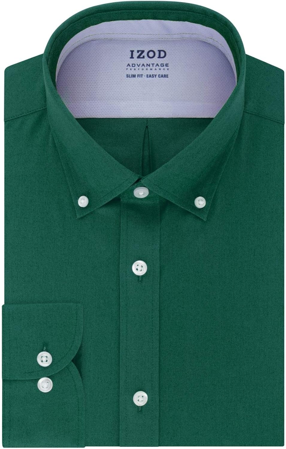 IZOD Men's Dress Shirt Slim Fit Stretch Cool FX Cooling Collar Solid at  Men’s Clothing store