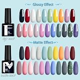 Phoenixy Gel Nail Polish Set 24pcs 21 Colours Base Top Coat Matte Glossy Finish view 4