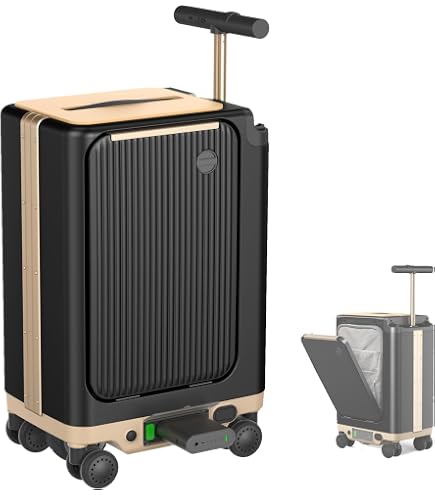 Amazon.com | iScooter Riding Luggage Rideable Suitcase, Carry On