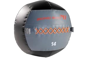 BIONIC BODY Soft Medicine Ball Weighted Slam Wall Ball for Cardio Workout and Core Training – Ideal for Squat, Lunge, and Partner Toss