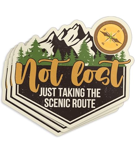 Outdoor Hiking Camping Adventure Nature Stickers Pack For Car, Bike, Luggage, Laptop, Skateboard, Motor, Water Bottle Decal From Car Stickers - Price 2.84