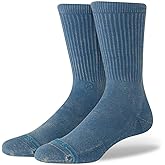 Stance Icon Dyed Crew Socks - Sea Blue Padded Calf Socks