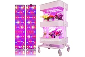 DOMMIA Plant Grow Light, 12W Ultra-Thin Plant Light, Full Spectrum with 90 LEDs, 2Pcs DIY Assembly [Grow Light] Strip for Indoor Garden Greenhouse Aquarium Hydroponic