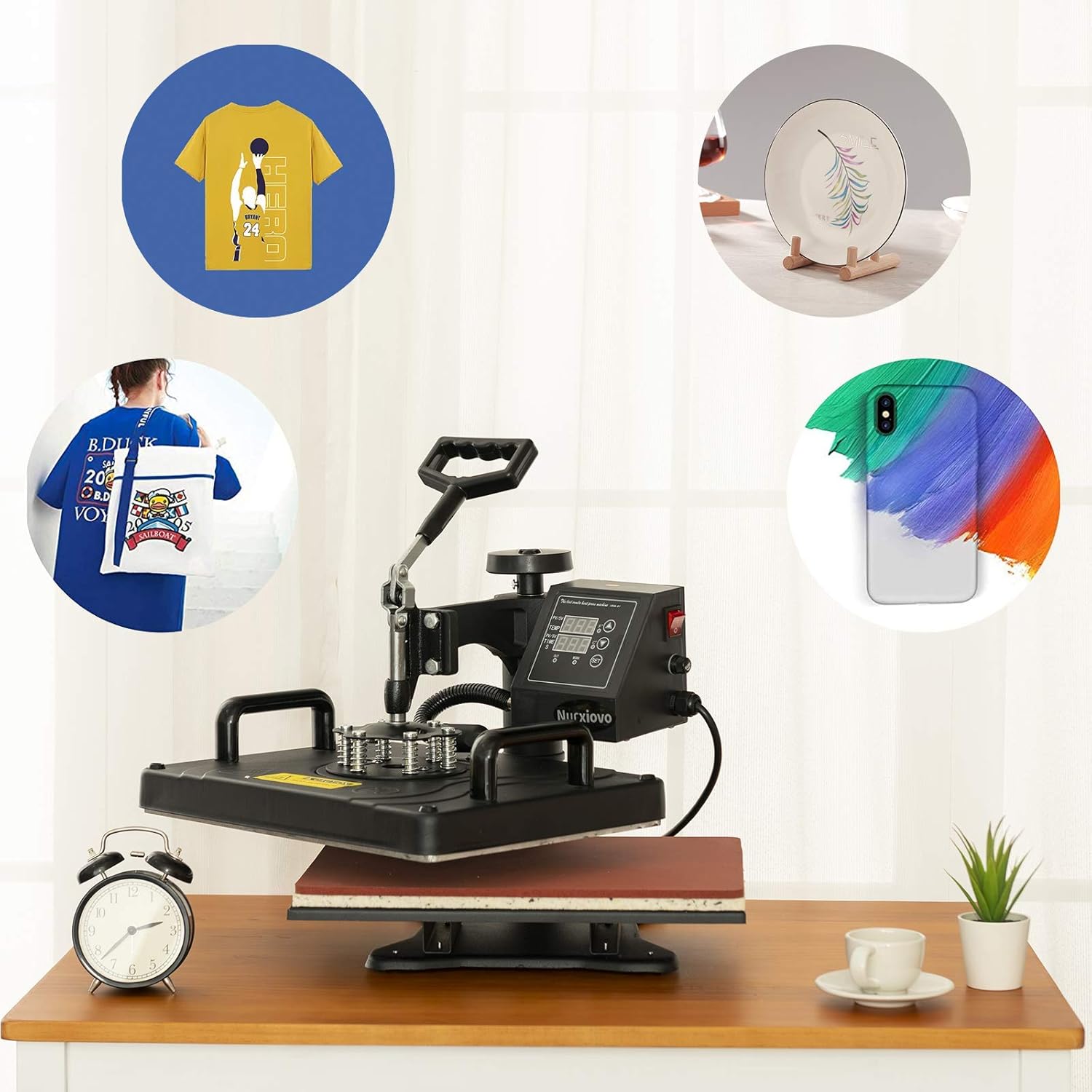 nurxiovo heat press machine 12x10