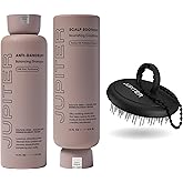 Jupiter Anti Dandruff Shampoo, Conditioner, & Scalp Scrubber for Flaky, Itchy & Dry Scalp - Hydrates & Reduces Flakes - Scalp Treatment & Hair Care Set - Color-Safe, Sulfate-Free, Paraben-Free