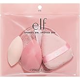 e.l.f. Sponge On, Sponge Off Kit, Four-Piece Makeup Sponge Set For Flawlessly Applying, Blending & Removing Face Makeup, Vegan & Cruelty-Free