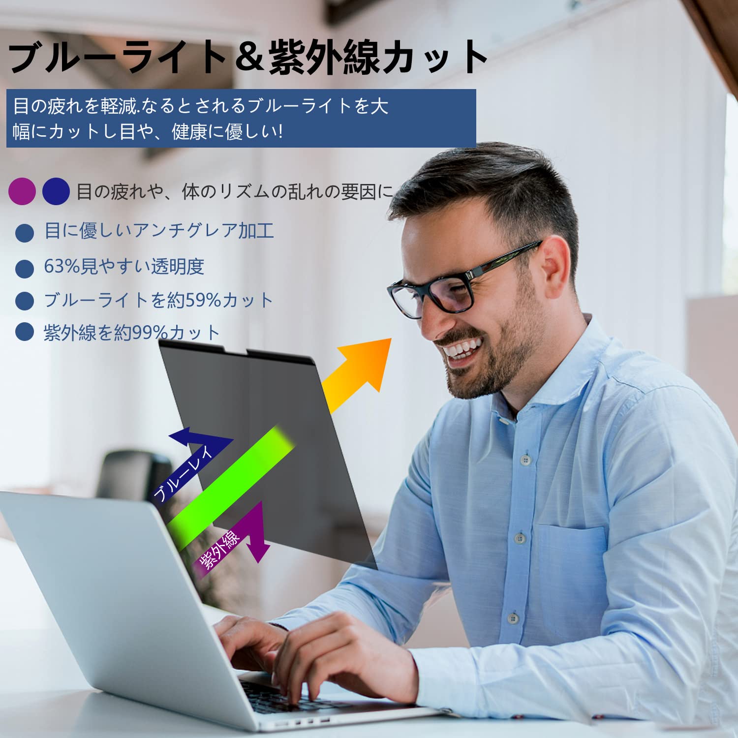 LuFiYa 16 Inch MacBook Pro 16 (2019) Anti-Peeping Filter, Magnetic Type 1 Second Detachable Anti-Peeping Film, Laptop Privacy Filter, Anti-Glare, Double Sided, Blue Light Reducing, Protective Film