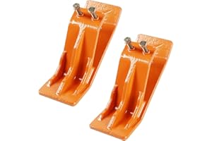 fulsuces 2PCS Tractor Bucket Attachments, Ski Edge Protector with 1PCS Cleaning Brush, A Pair of Gloves, for Tractor Accessor