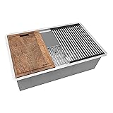 Ruvati 33-inch Workstation Slope Bottom Offset