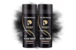 Roseflower 2pcs Hair Fibers for Thinning Hair, Undetectable Natural Hair Thickening Fibers, Hair Building Fibers for Women an