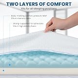 FRIDEKO Memory Foam Mattress Topper Small Double 120x190cm 7cm Thick view 7