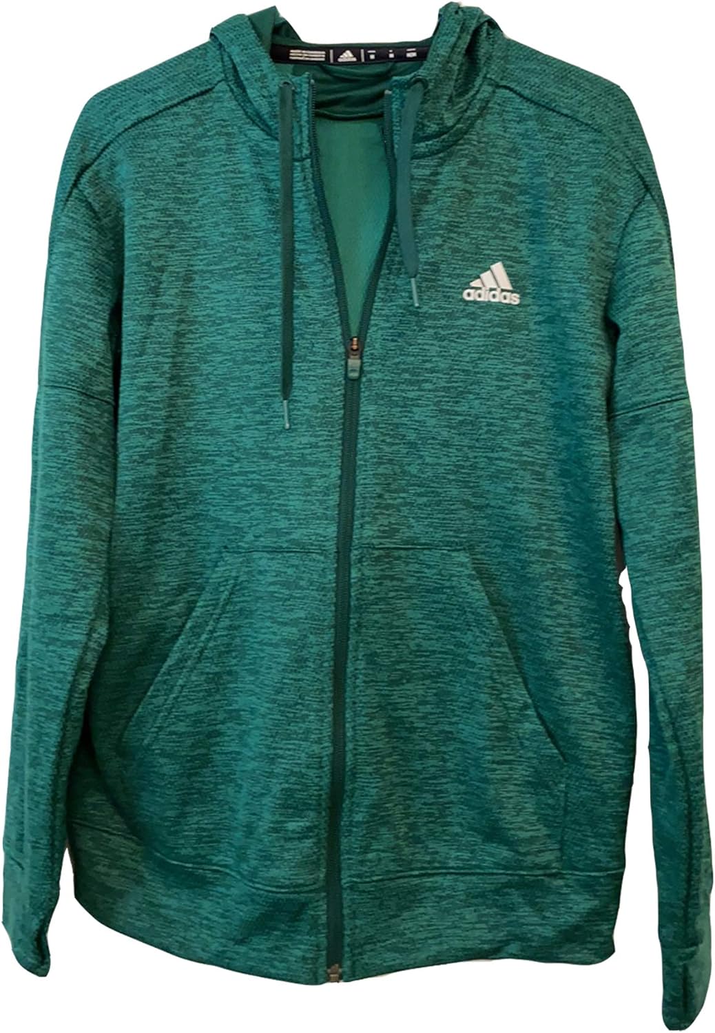 adidas Men's Hoodie Sweatshirt , Green, Medium Clothing