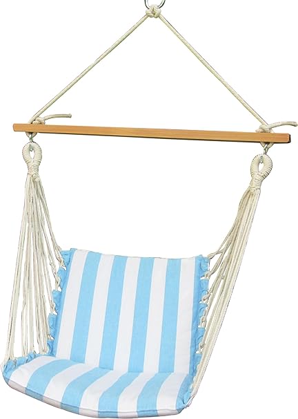 Oak N Oak Comfortable & Relaxing Indoor & Outdoor Hanging Chair Furniture/Hanging Hammock Chair Swing/Hanging Rope Swing Chair/Garden Hanging Chairs/Patio Swing Seat for Backyard, Bed Room, Porch, Beach - Magnolia Casual Maine