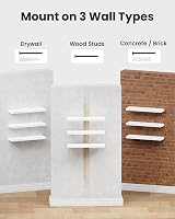 STOREMIC Floating Shelves 3 White Wall Shelves Screw Mounted 40x14x3cm view 7