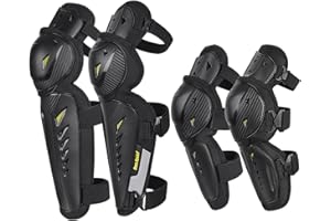 KOEYISEY Motorcycle Protective Gear for Adults Hard Collision Avoidance Motocross Racing Knee Protector Shin Guards