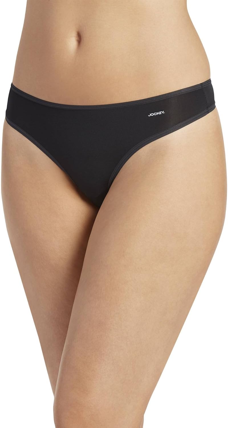 Jockey Women's Underwear No Panty Line Promise Tactel Thong