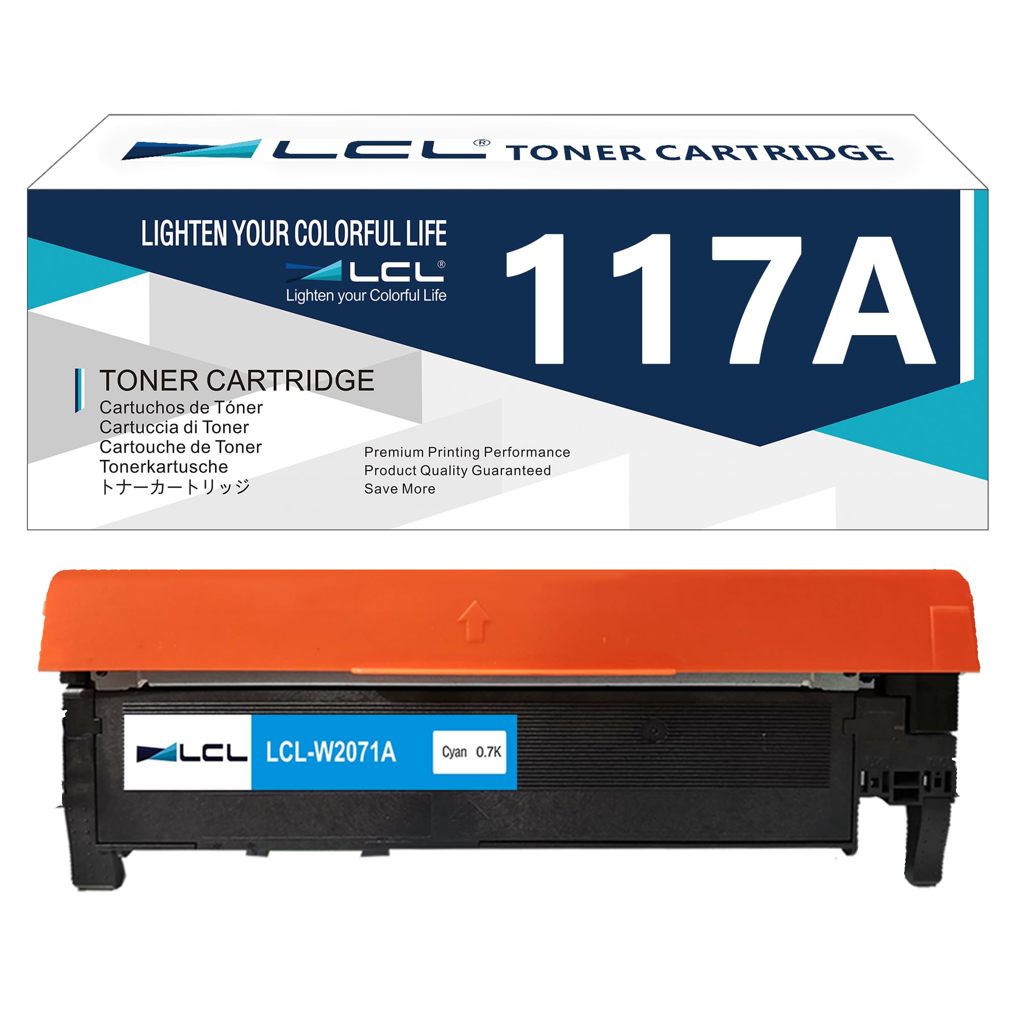 LCL Compatible 117A W2071A Toner Cartridge Replacement for HP Color Laser MFP 179fnw 178nw Color Laser 150 150nw 150a Toner Color Laser MFP 178nwg 179fwg Toner HP MFP 178nw (1 Cyan)