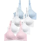 SALIA GIRL Soft Padded Bras for Girls & Teens 12-14, No Wires Cotton Developed Training Bras