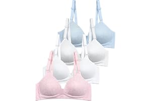 SALIA GIRL Soft Padded Bras for Girls & Teens 12-14, No Wires Cotton Developed Training Bras