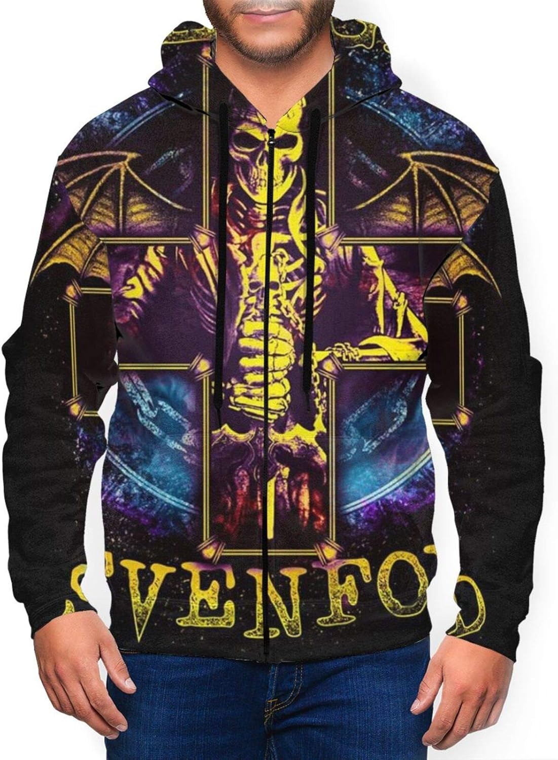 tie dye avenged sevenfold hoodie