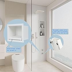 IKITRAEE Recessed Wall Soap Holder，Foot Rest for