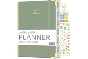 Academic Planner 2026-2027 (8.5" x 11") - Weekly & Monthly Planner (Jul. 2026 - Jun. 2027), Column View Calendar Organizers, 