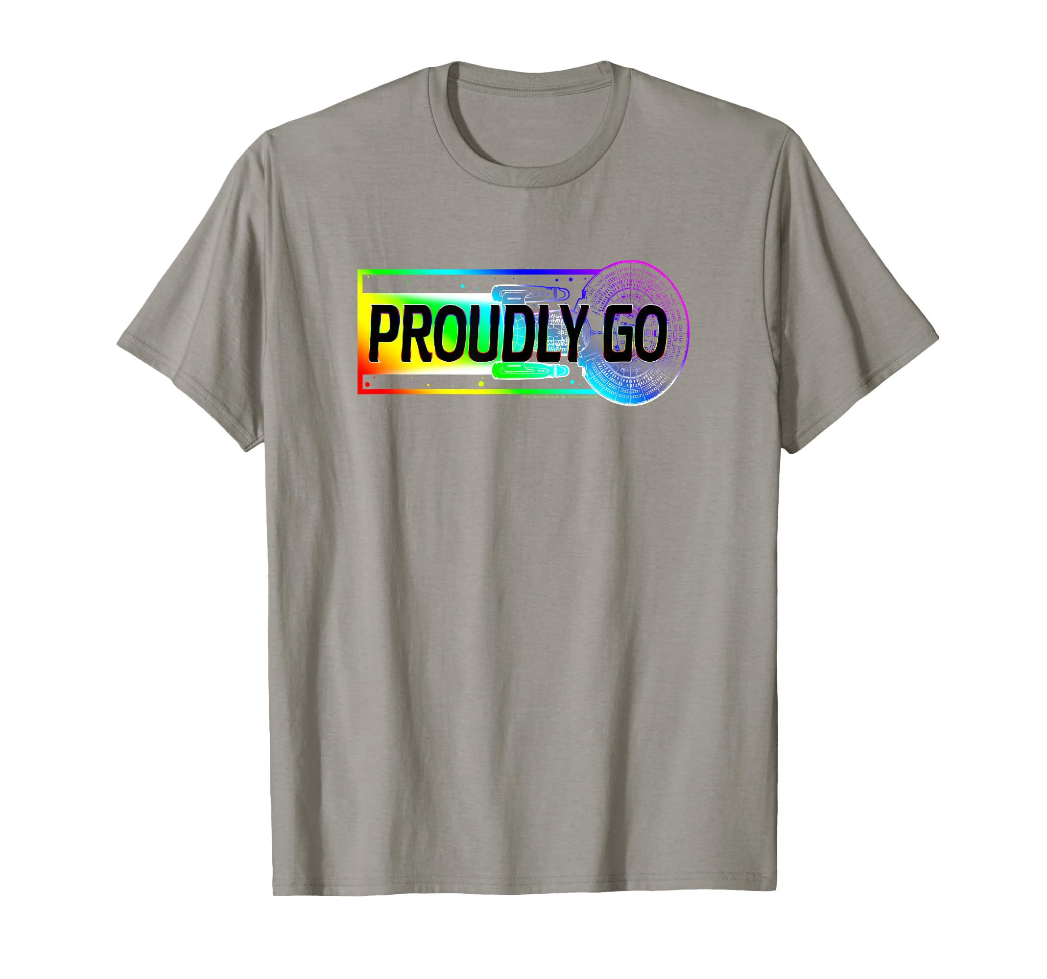 Star Trek: The Next Generation Proudly Go Rainbow Ship T-Shirt