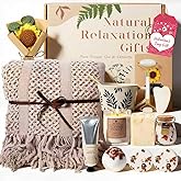 Get Well Soon Gifts Baskets for Women - Self Care Spa Care Package w/Blanket, Thinking of You Inspirational Gift, Relaxation Valentine's Day Birthday Gifts for Mom Wife Her Coworker Firends